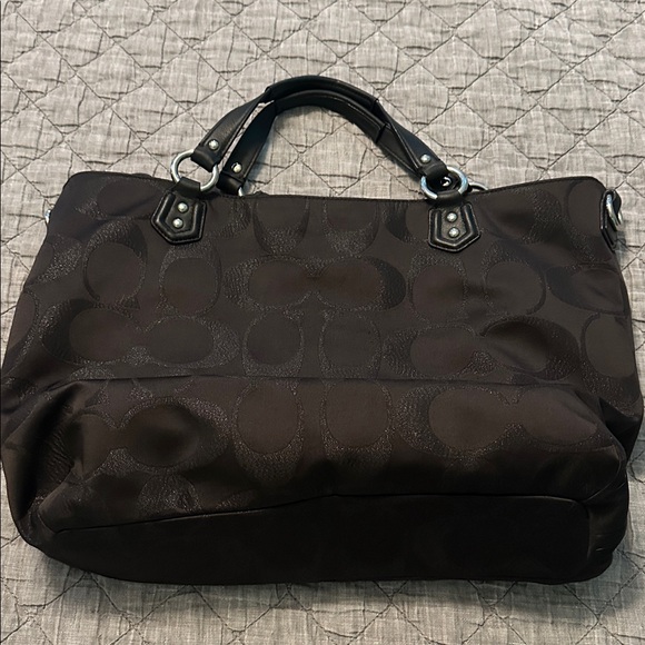 Coach Black Signature Buckle Satchel - Picture 3 of 3